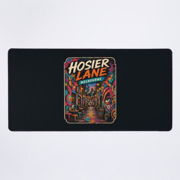 Item preview, Hosier Lane Melbourne Street Art Vintage Travel Poster | Australia Graffiti Laneway Retro Vector Design designed and sold by Globalcitytees.
