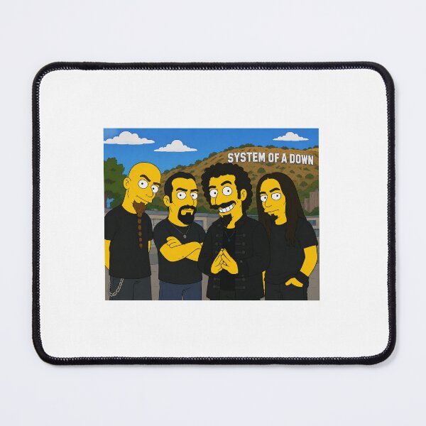 Item preview, System Of A Down SOAD Simpsons Likeness designed and sold by Psycho-Groupie.