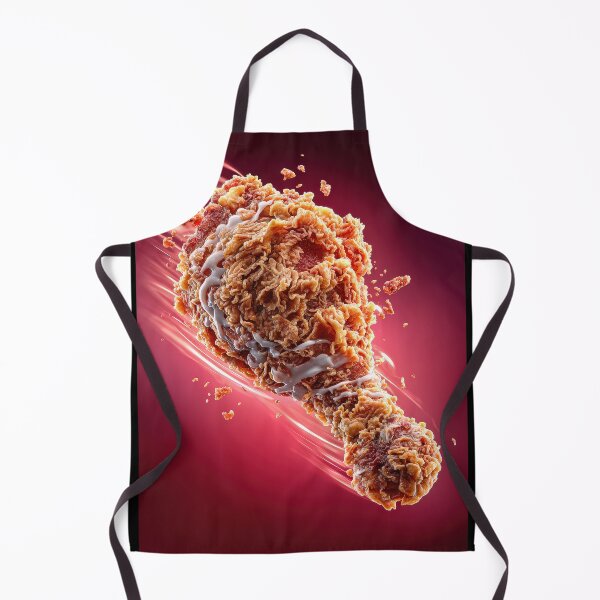 Item preview, Muslo de pollo frito crujiente y dorado | Arte culinario crujiente | Ilustración de comida reconfortante crujiente designed and sold by Grafititee.
