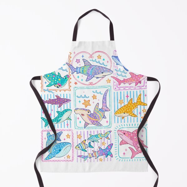 Item preview, Shark stamp designed and sold by twindragonthreads.
