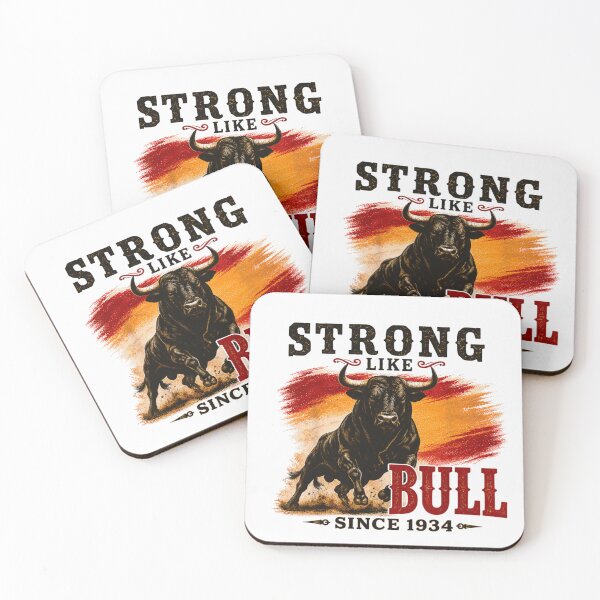 Item preview, Strong Like Bull Since 1934 Retro Vintage Charging Bull Graphic Design designed and sold by DonnaLoly.