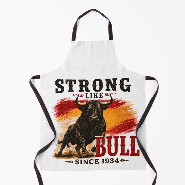Item preview, Strong Like Bull Since 1934 Retro Vintage Charging Bull Graphic Design designed and sold by DonnaLoly.
