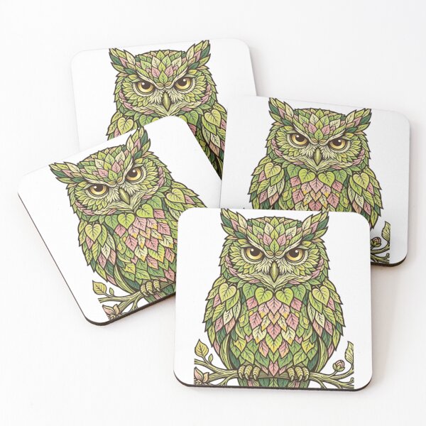 Item preview, Intricate Nature Leaf Owl Illustration designed and sold by Xyshope.