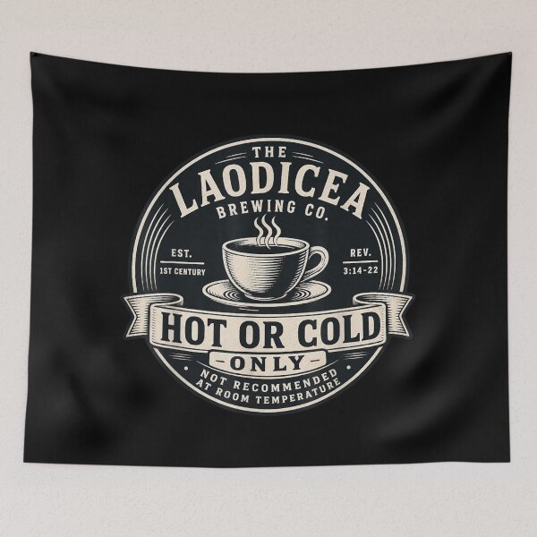 Item preview, The Laodicea Brewing Co Hot Or Cold Coffee Tea Vintage Design designed and sold by DonnaLoly.