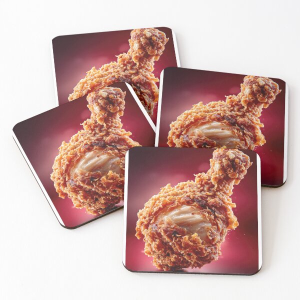 Item preview, Golden Crispy Fried Chicken Drumstick | Crunchy Food Art | Crispy Comfort Food Illustration designed and sold by Grafititee.