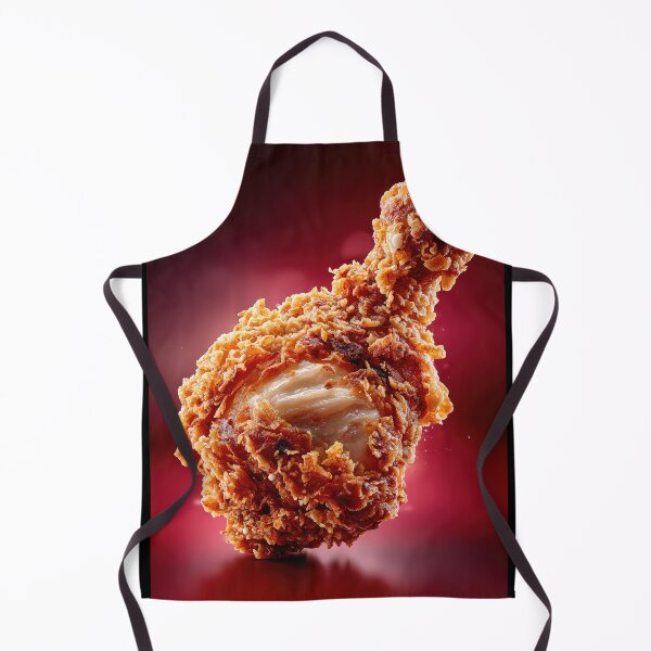 Item preview, Muslo de pollo frito crujiente y dorado | Arte culinario crujiente | Ilustración de comida reconfortante crujiente designed and sold by Grafititee.