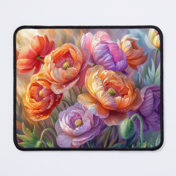 Item preview, Poppy Meadow with Dew Drops designed and sold by MargaretWiktor.