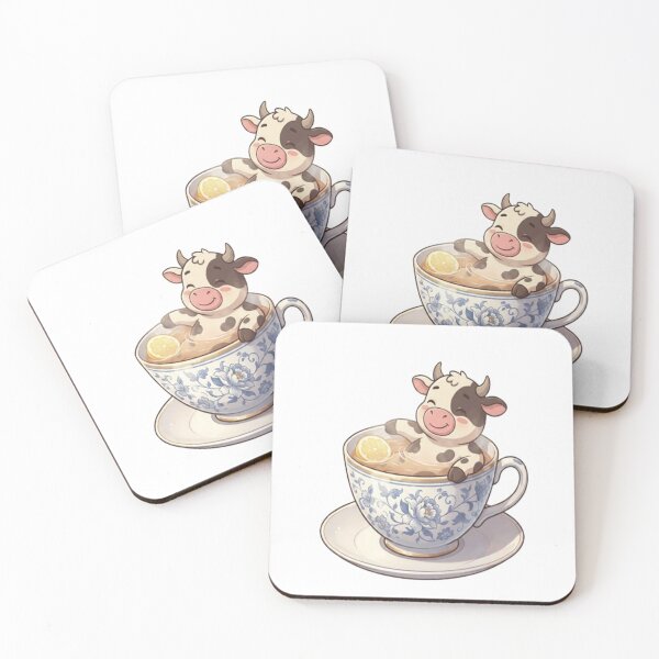 Item preview, Cute Cow Relaxing In Teacup designed and sold by Ella_Sketch.