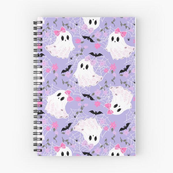 Item preview, Cute Pastel Purple Coquette Ghosts with Bows designed and sold by WonderAndWhim.