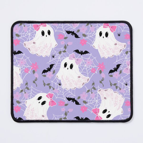 Item preview, Cute Pastel Purple Coquette Ghosts with Bows designed and sold by WonderAndWhim.