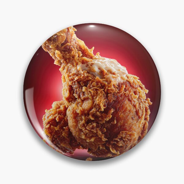 Item preview, Golden Crispy Fried Chicken Drumstick | Crunchy Food Art | Crispy Comfort Food Illustration designed and sold by Grafititee.