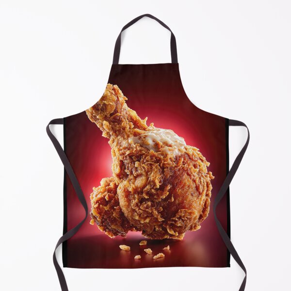 Item preview, Muslo de pollo frito crujiente y dorado | Arte culinario crujiente | Ilustración de comida reconfortante crujiente designed and sold by Grafititee.