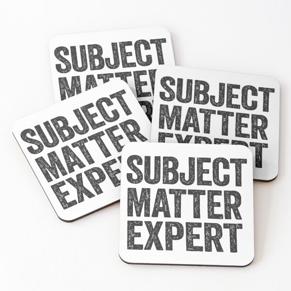 Item preview, Subject Matter Expert designed and sold by gahteeriffico.