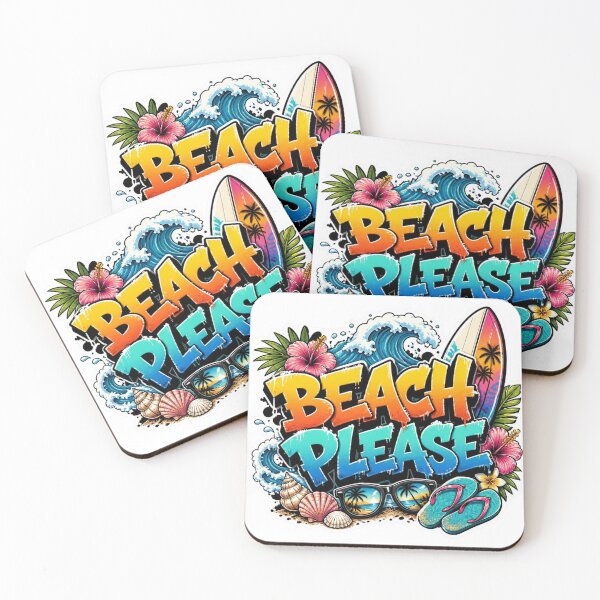 Item preview, BEACH PLEASE Graffiti Sticker PNG | Tropical Summer Beach Aesthetic | Funny Vacation Vinyl Decal for Laptop, Water Bottle & Journal designed and sold by Stylestickers55.