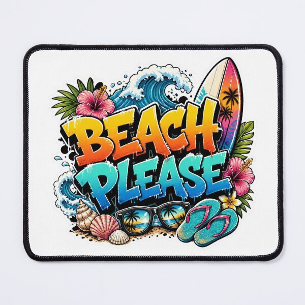 Item preview, BEACH PLEASE Graffiti Sticker PNG | Tropical Summer Beach Aesthetic | Funny Vacation Vinyl Decal for Laptop, Water Bottle & Journal designed and sold by Stylestickers55.
