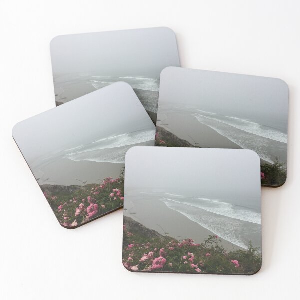 Item preview, Pacific Ocean Pink Flowers designed and sold by shybluebubble.