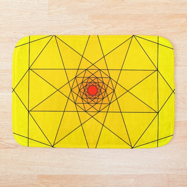 Item preview, Geometric Starburst - Yellow & Red Design designed and sold by EsmArtUniverse.