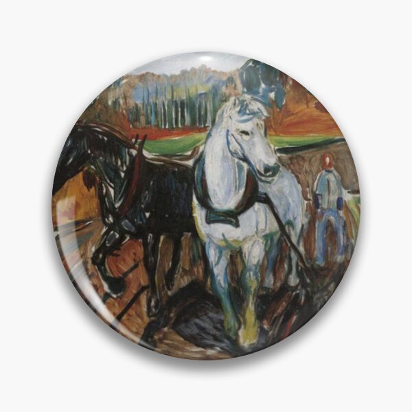 Item preview, Horse Team Edvard Munch Art designed and sold by ArtUnova.