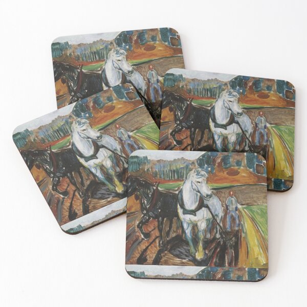 Item preview, Horse Team Edvard Munch Art designed and sold by ArtUnova.