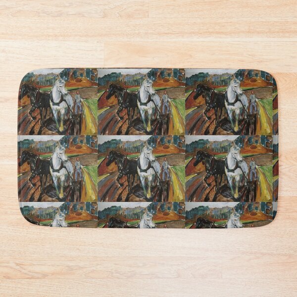 Item preview, Horse Team Edvard Munch Art designed and sold by ArtUnova.