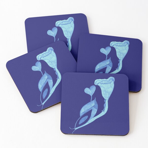 Item preview, The Sea Glass Flower - High Vibration Royal Azure designed and sold by energyoflove333.