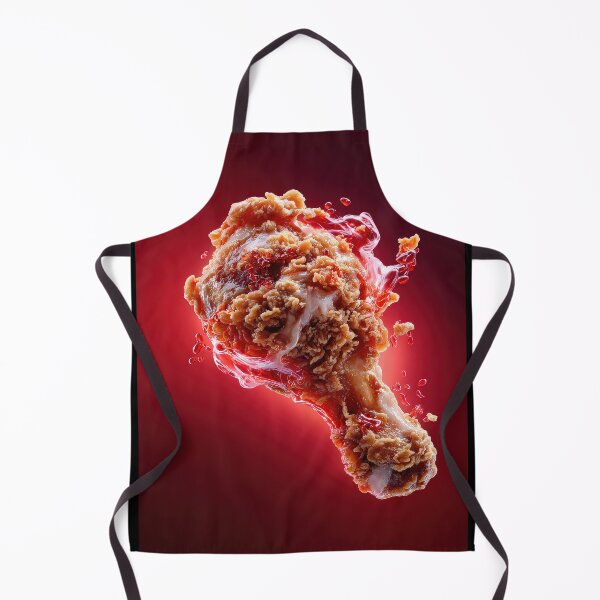 Item preview, Muslo de pollo frito crujiente y dorado | Arte culinario crujiente | Ilustración de comida reconfortante crujiente designed and sold by Grafititee.