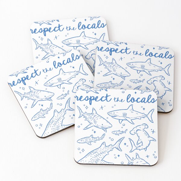 Item preview, Copy of Respect the Locals - Sharks  designed and sold by twindragonthreads.