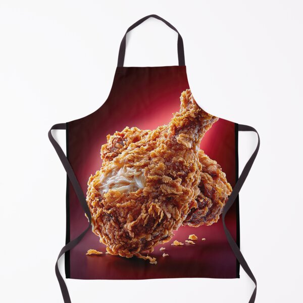 Item preview, Muslo de pollo frito crujiente y dorado | Arte culinario crujiente | Ilustración de comida reconfortante crujiente designed and sold by Grafititee.