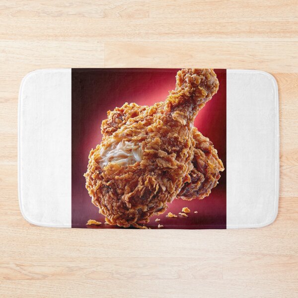 Item preview, Golden Crispy Fried Chicken Drumstick | Crunchy Food Art | Crispy Comfort Food Illustration designed and sold by Grafititee.