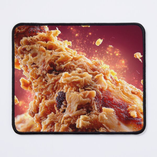 Item preview, Golden Crispy Fried Chicken Drumstick | Crunchy Food Art | Crispy Comfort Food Illustration designed and sold by Grafititee.