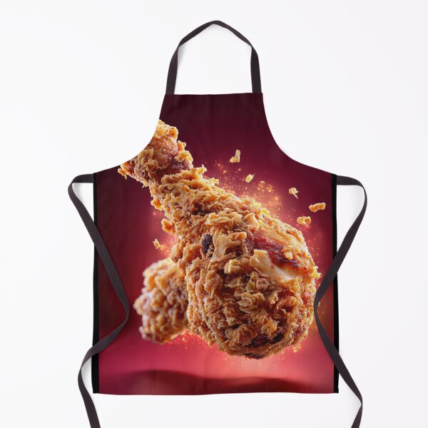 Item preview, Muslo de pollo frito crujiente y dorado | Arte culinario crujiente | Ilustración de comida reconfortante crujiente designed and sold by Grafititee.