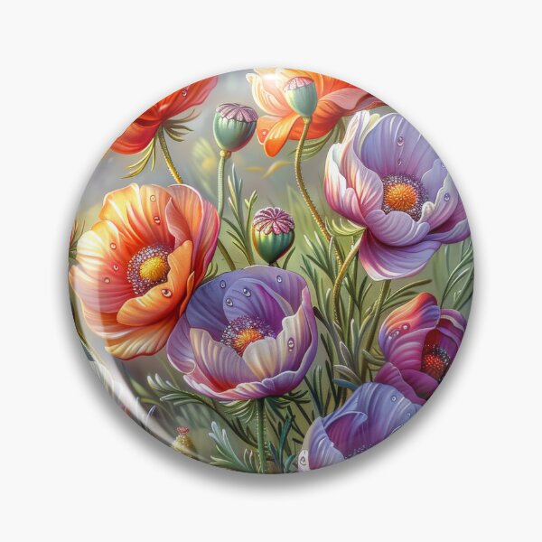 Item preview, Poppy Meadow with Dew Drops designed and sold by MargaretWiktor.