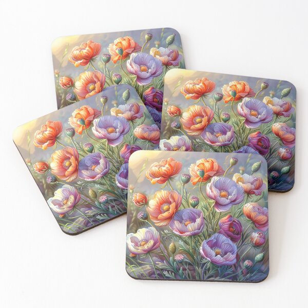Item preview, Poppy Meadow with Dew Drops designed and sold by MargaretWiktor.