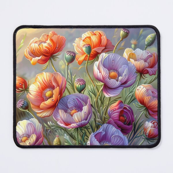 Item preview, Poppy Meadow with Dew Drops designed and sold by MargaretWiktor.