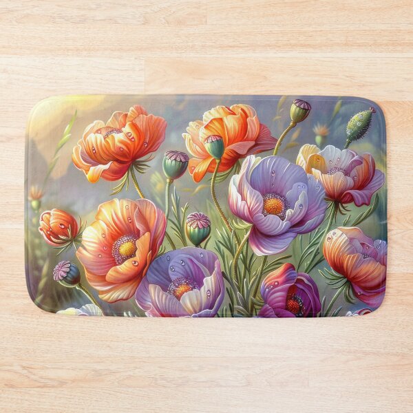 Item preview, Poppy Meadow with Dew Drops designed and sold by MargaretWiktor.