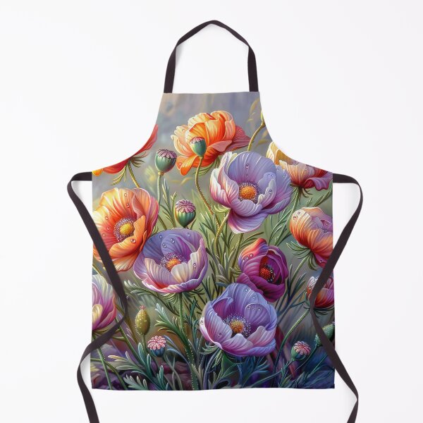 Item preview, Poppy Meadow with Dew Drops designed and sold by MargaretWiktor.