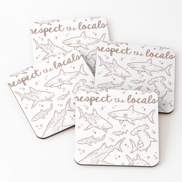 Item preview, Copy of Copy of Respect the Locals - Sharks  designed and sold by twindragonthreads.