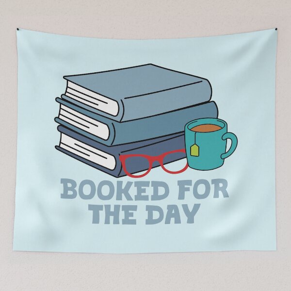 Item preview, Booked for the Day | Cozy Book Lover Tea Reading Design designed and sold by Hallowed Artistry.