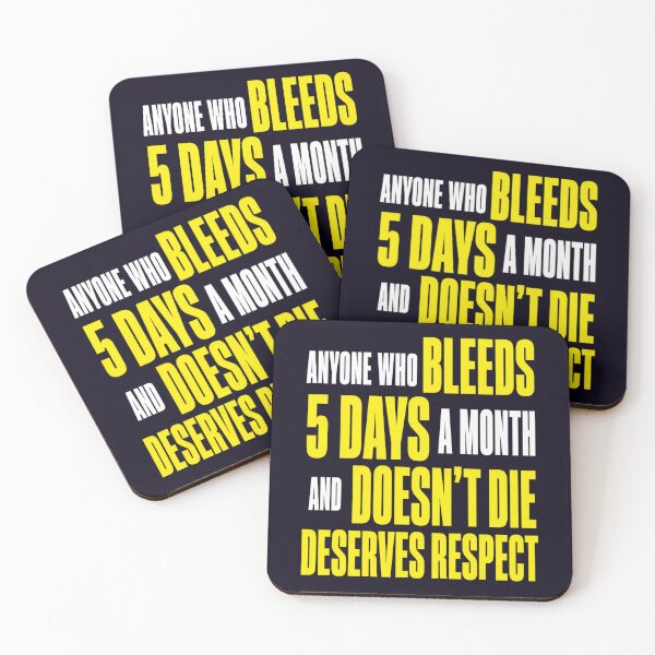 Item preview, Menstrual Humor Feminist Quote Respect Statement Piece  designed and sold by PRINTSCHARMINGM.