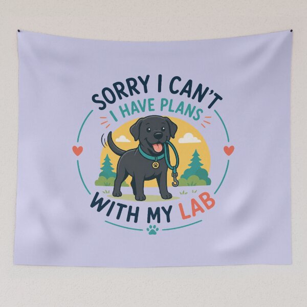 Item preview, Sorry I Can't, I Have Plans With My Lab | Funny Black Labrador Dog Lover Gift designed and sold by Goodthingstree.
