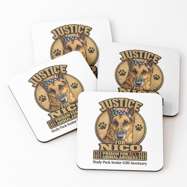 Item preview, Justice For Nico German Shepherd Prison For All Animal Abusers Design designed and sold by ashenz.