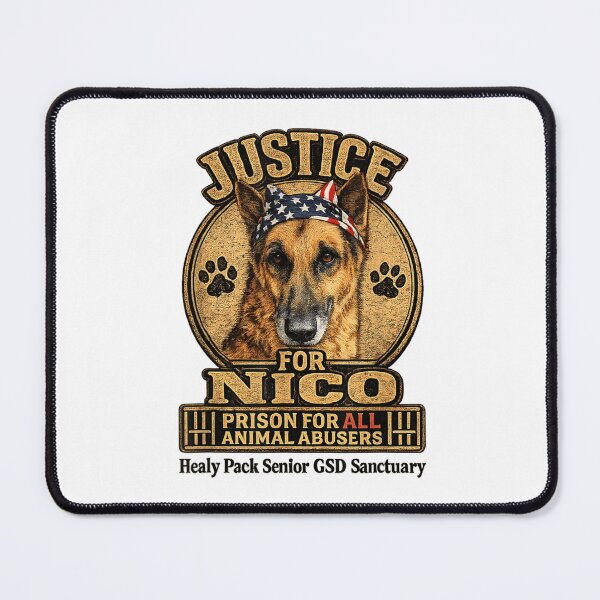 Item preview, Justice For Nico German Shepherd Prison For All Animal Abusers Design designed and sold by ashenz.
