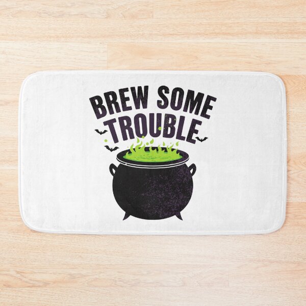 Item preview, Brew Some Trouble Witch Cauldron Halloween designed and sold by Oddifys.