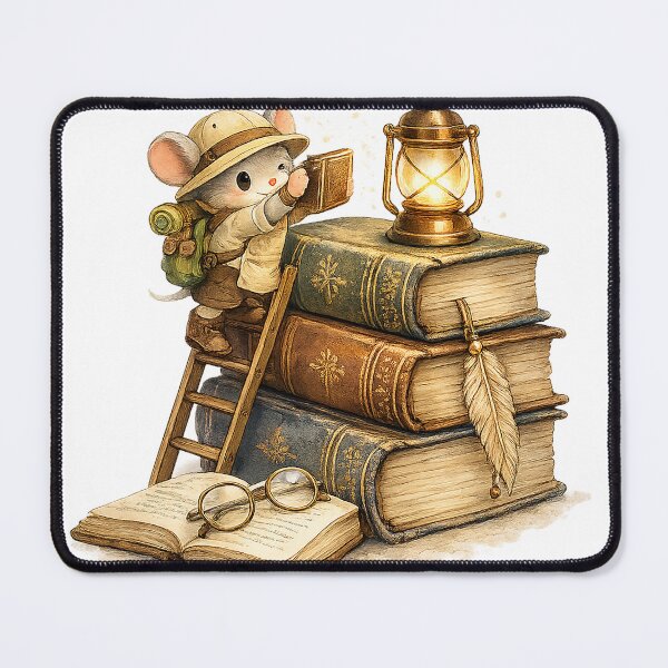 Item preview, Tiny Librarian Among Giant Books designed and sold by Sara-Ai.