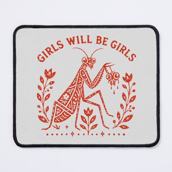 Item preview, Girls Will Be Girls Mantis Feminism Vintage Art designed and sold by AmerieAbi.