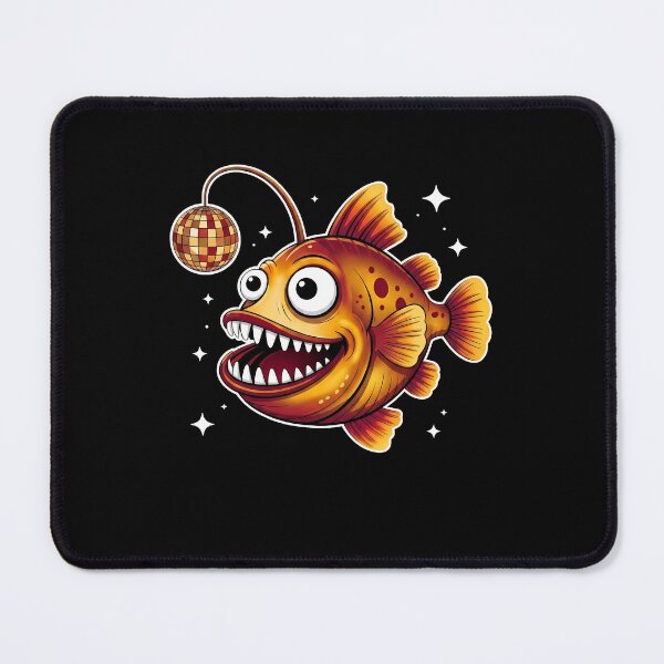 Item preview, Retro Disco Ball Anglerfish Deep Sea Cartoon designed and sold by k3rstman1.