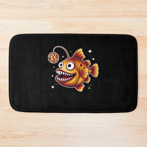 Item preview, Retro Disco Ball Anglerfish Deep Sea Cartoon designed and sold by k3rstman1.
