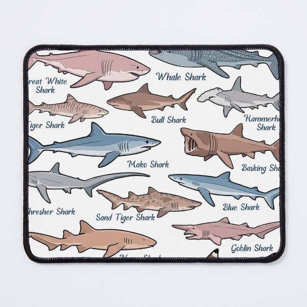 Item preview, Sharks of the world designed and sold by twindragonthreads.