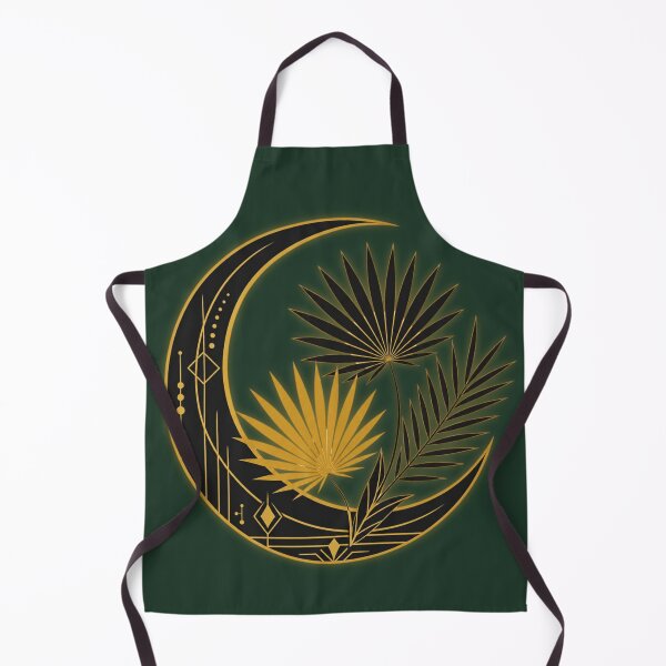 Item preview, Aesthetic Neo Deco Moon Art - Geometric Palm Leaf Design designed and sold by W&RParadise.
