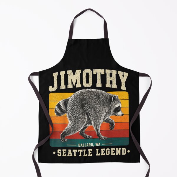 Item preview, Jimothy Ballard WA Seattle Legend Retro Sunset Striped Raccoon Graphic designed and sold by ashenz.